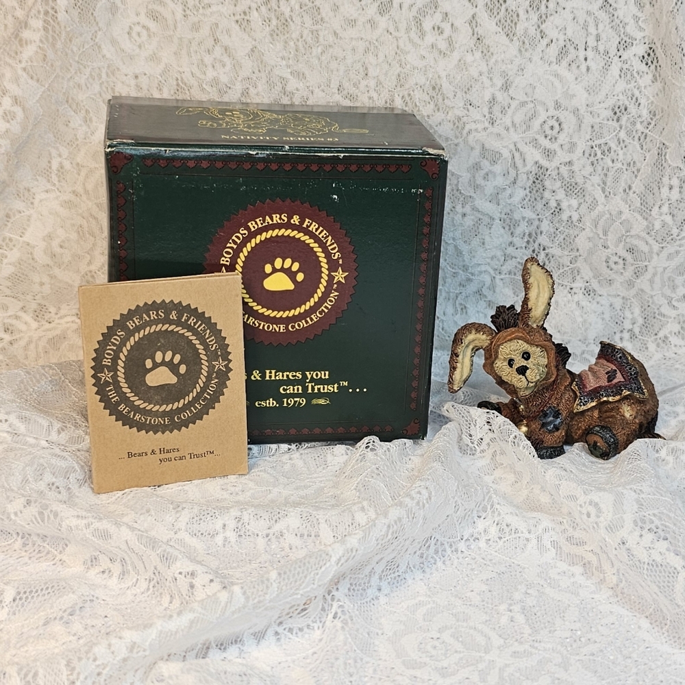 Boyds Bears & Friends Figurine * Essex... As the Donkey * Vintage * 1997